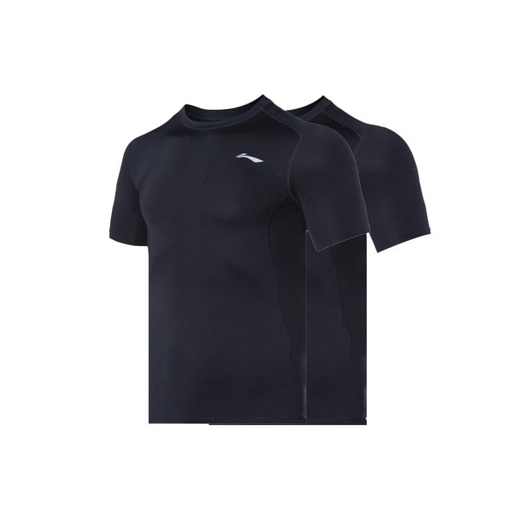 Li Ning T Shirts Men's Crew Neck Moderate Straight Fit AUDQ041-1