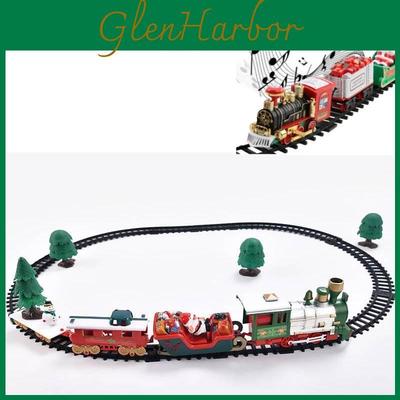 Colorful Electric Toy Train Set With Lights Music And Holiday Cheer For Kids