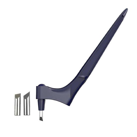 

Ручка-резчик для поделок с эргономичной ручкой, вращающееся на 360 градусов лезвие из нержавеющей стали синий