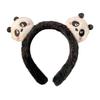 Cute Panda Plush Headband for Women Korean Style Hairband Headpieces Fashion Hair Accessory for Face Wash
