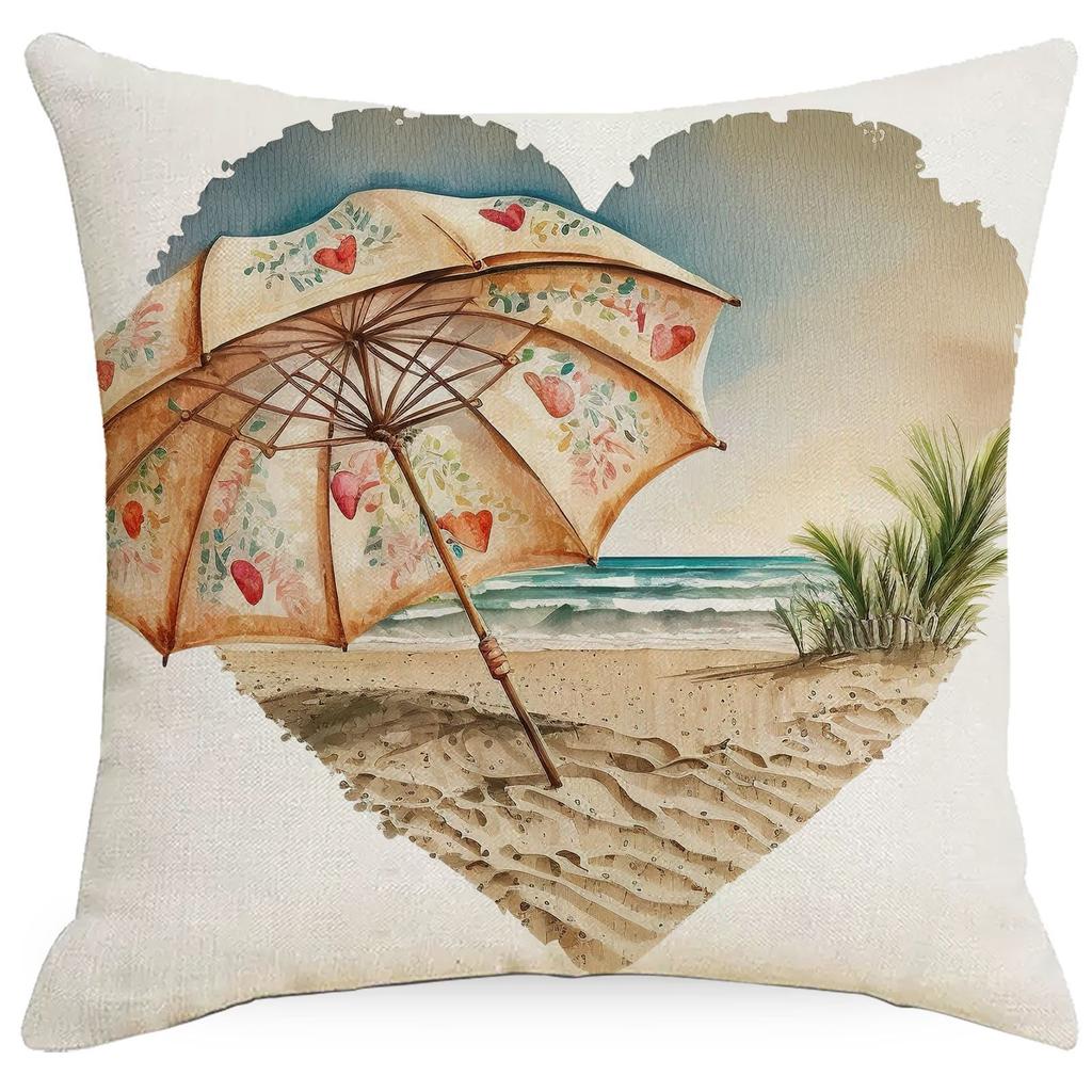Summer Beach Scenery Pillow Case Sofa Living Room Pillow Case Home New Style