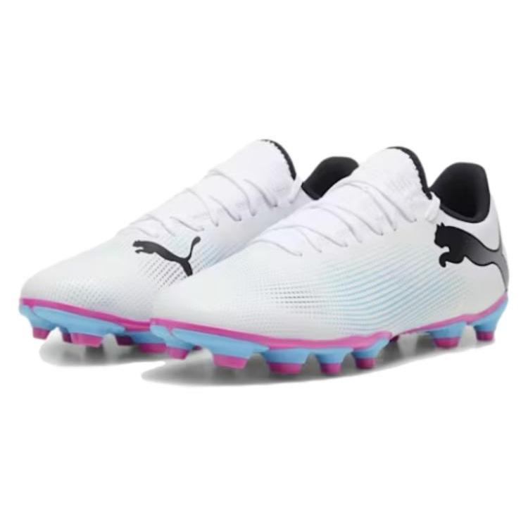 PUMA Future 7 Play FG/AG 'White Black Pink' Men's 107723-01