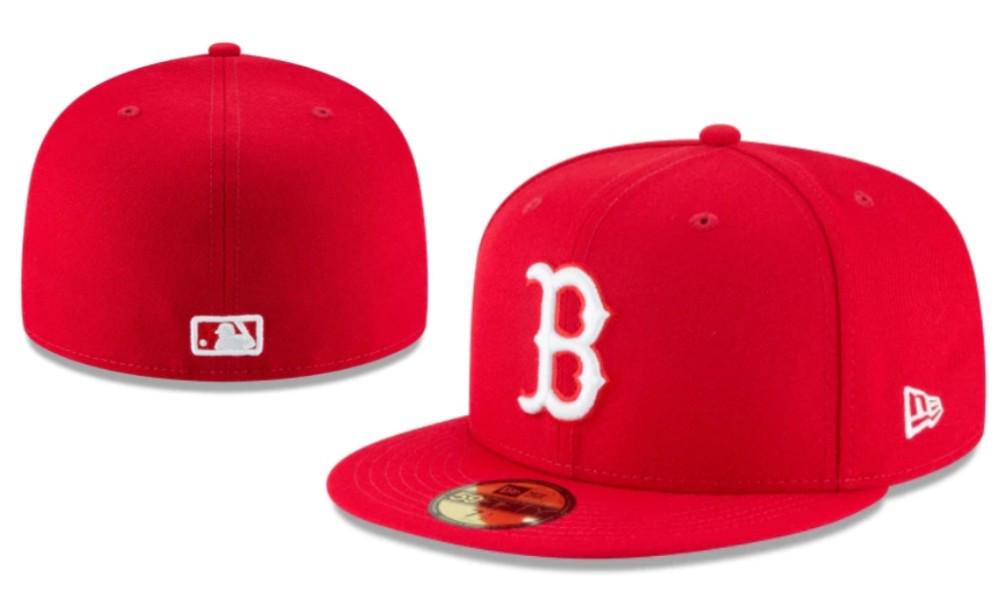Boston Red Sox Klassische engan anliegende bestickte Baseballkappe mit Sonnenschutz