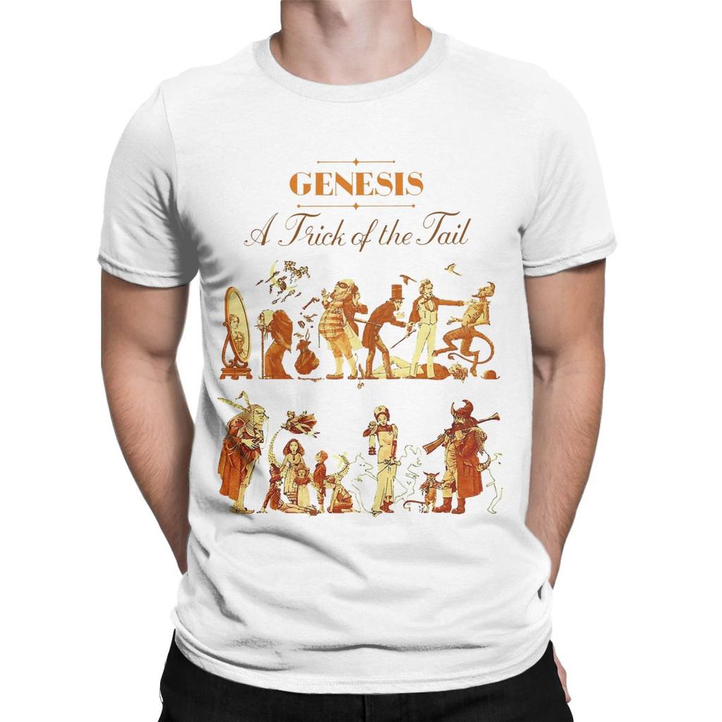 Camiseta de Hombre Genesis Band Ropa 100% Algodón Hipster Manga Corta Cuello Redondo Camiseta Talla Grande