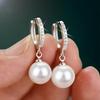 Geometric Water Drop Ear Cuffs: Japanese & Korean Sweet Shell Pearl Earrings for Women