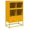 VidaXL High Buffet, Cabinet with Drawers and Compartments, Storage Furniture, Living Room Organizer, Yellow 846605