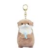 Sevimli Su Samurları Balık Tutan Peluş Bebek Anahtarlıklar Hafif Asılı Kolye Okul Çantası Anahtar Cüzdan Bebek Oyuncak Hediyeler 11cm