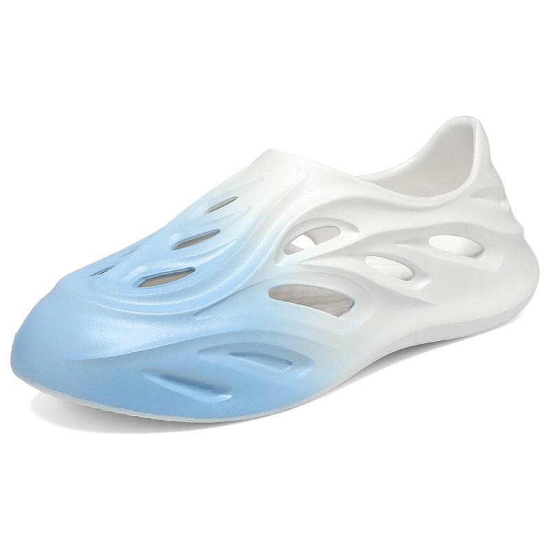 

2025 new outer wear soft sole stepping on shit all-inclusive sandals coconut hole shoes men s summer men s outdoor anti-slip sand 45 білий