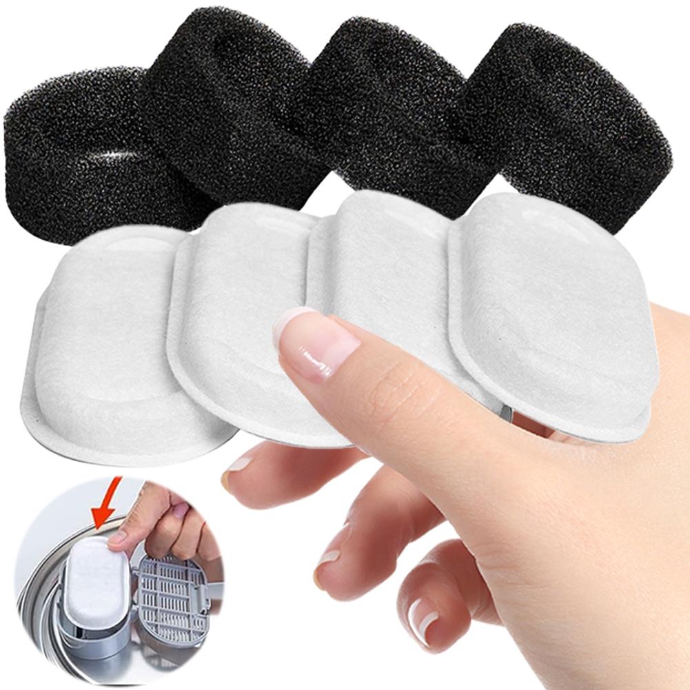 4/8Pcs Cat Water Fountain Filters Pet Water Fountain Filters with 4/8 Sponges Water Dispenser Filters Universal Pet Supplies