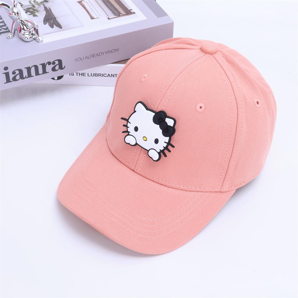 Girls' Spring and Summer Princess Sun Protection Cat Baseball Cap