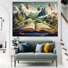 2D Magical Storybook Backdrop Mountain Landscape Photography Background
