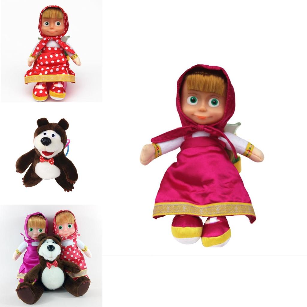Masha And The Bear Big Eyes Doll Perfect For Adventure Playtime
