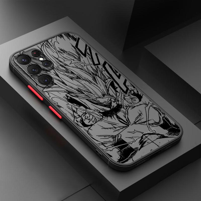 

D-Dragon Balls Saians Gokus 3 Samsung A73 A72 A54 A53 A52S A34 A32 A33 A24 A23 A22S A02 Lite Матовый полупрозрачный чехол для телефона Samsung A02 4G