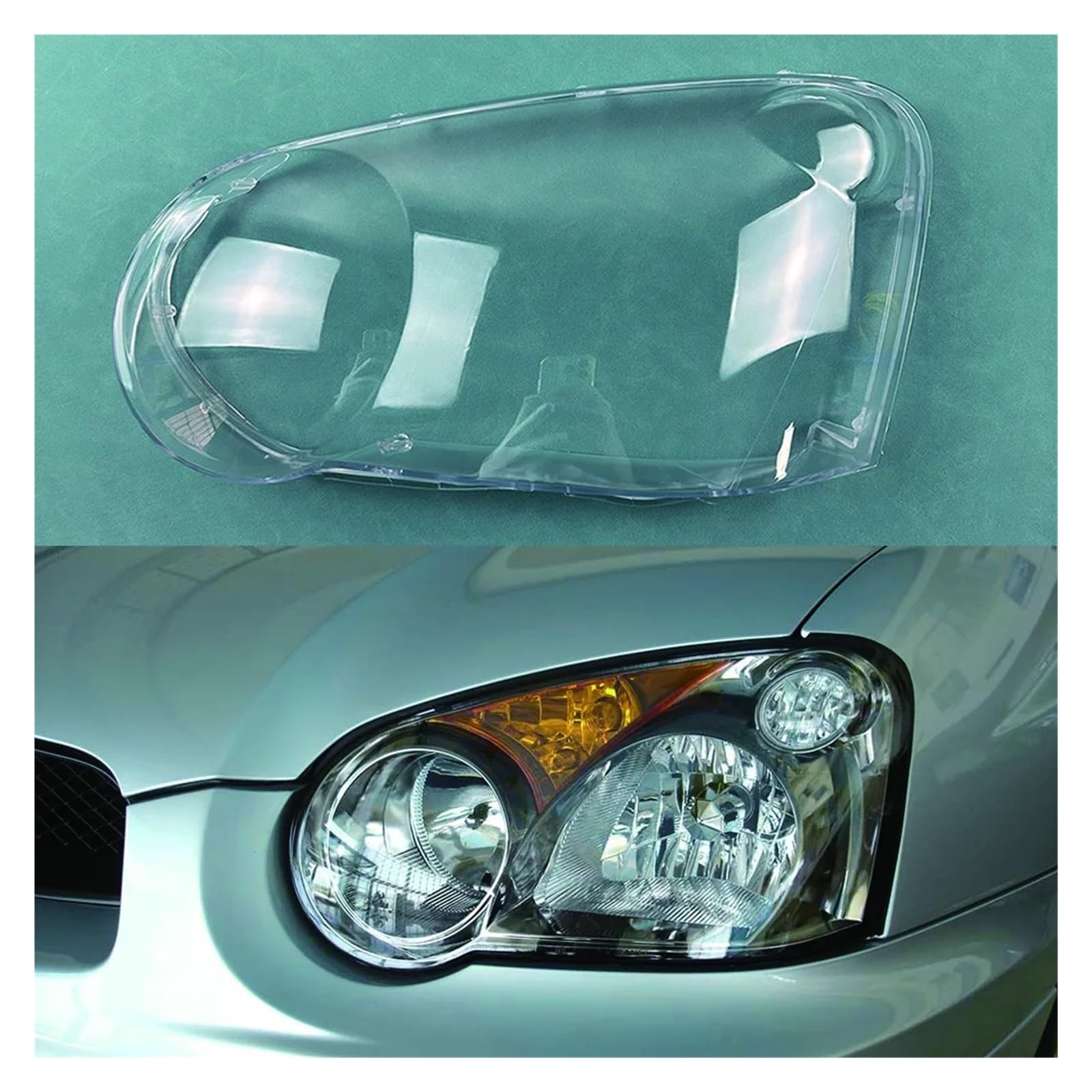 Front Headlamp Transparent Cover Lamp Shade Headlight Shell Lampshade Lens For Subaru Impreza 2003-2005 Headlight Lens Cover 1PCS Left