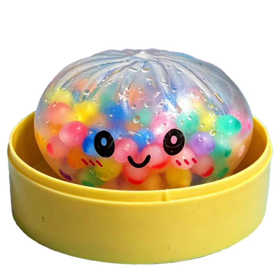 Nuovo Raviolo Colorato con Glitter Raviolo Glitterato Squishy con Scatola Ravioli Giocattolo Sensoriale da Spremere per Sollievo dallo Stress Giocattoli Regali