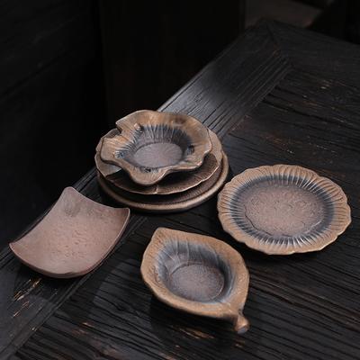 Kung Fu Teegeschirr Zubehör Kreativer Antiker Brennmeister Tasse Persönliche Tasse Tassenhalter Grobkeramik Teetassenuntersetzer