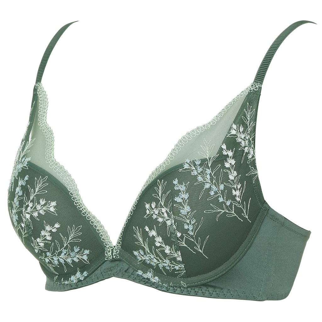 Style by Triumph Dream Deep Gardening Lace M002 F75 Amo's Bra, V, (Painted) Women's, (Apricot Beige)