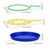 3Pcs Creative Colorful Bubble Plate Blowing Bubble Stick Summer Children's Toy Accessories Multiple Styling Creative Toys