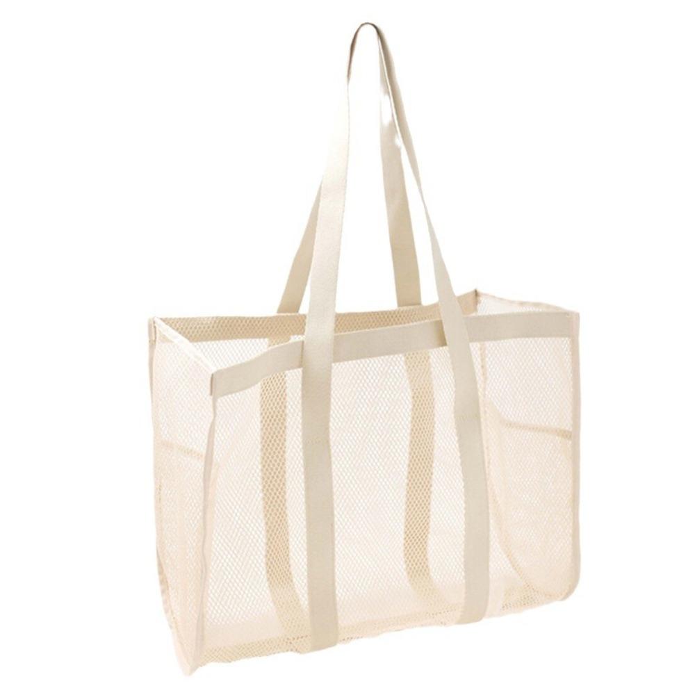 Portable Large Capacity Storage Bag Ultra Light Foldable Beach Bag Mesh Material Travel Organizing Bag Travel