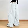 Women's High Waist Hanging Straight Leg Wide Leg Solid Color Workwear Pants