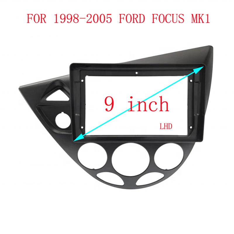 9 INCH Car Frame Fascia Adapter Android Radio Dash Fitting Panel Kit For Ford Focus MK1 1998-2005