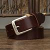 Men's Pin Buckle Belt Men's Leather First Layer Pure Cattlehide Simple All-Match Casual Jeans Belt