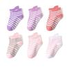 6 Paar 0-5 Jahre Rutschfeste Kindersocken mit Griff Kleine Mädchen Jungen Knöchelsocken Säuglinge Kleinkinder Kinder Bodensocken