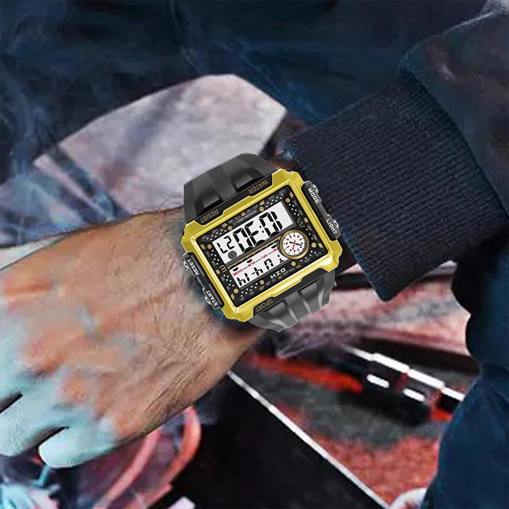 Outdoor Sport Watch Men Luminous Waterproof Watch Screen Electronic Digital Wrist Watch