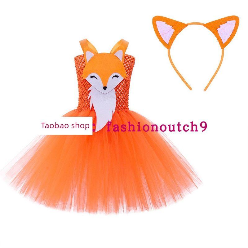

2025 Хэллоуин Безумная Лисичка Платье Принцессы Сценическое Платье Skirt with hairband 90