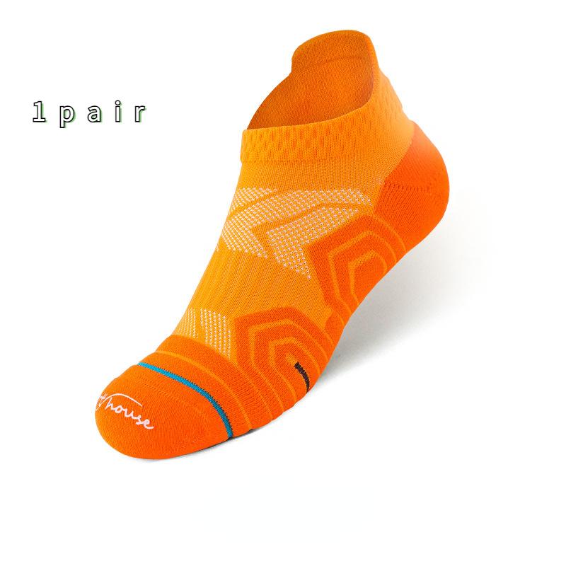 

Мужские летние тонкие дышащие носки для бега, размеры 39–44, профессиональные утепленные спортивные носки One-size оранжевый