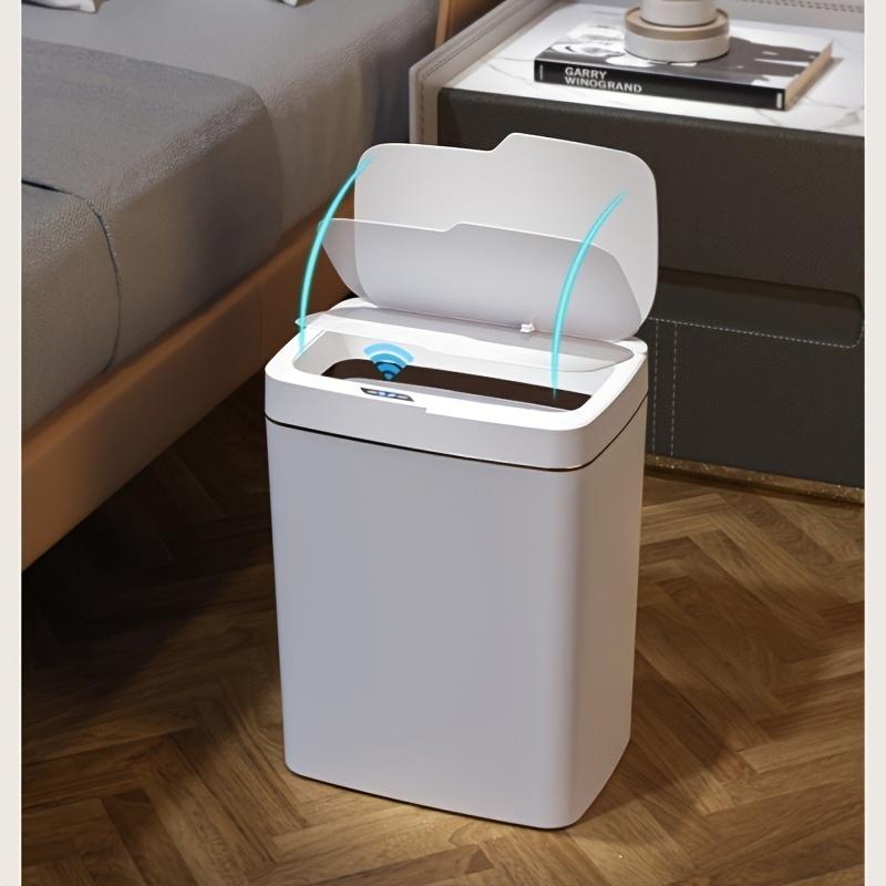 Smart Sensor Trash Can Waterproof Intelligent Touchless Trash Can Quiet Auto Motion Sensor Rubbish for Kitchen Bathroom