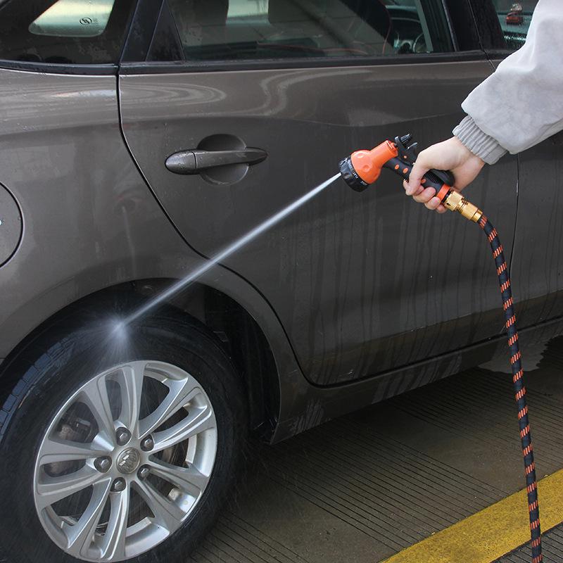Automatic Retractable High-Pressure Water Hose and Spray Gun for Car Wash, Garden, and Flower Watering