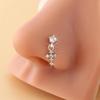 Dangle Nose Rings For Women Cross Zircon Nose Piercing Jewelry L Shape Nose Studs Body Jewelry Accessories