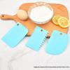 Colorful Plastic Baking Scraper Set - Three Pieces for Home Use