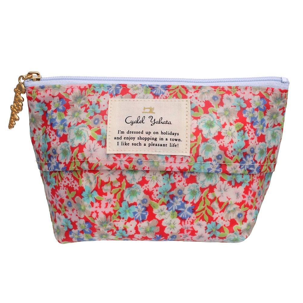 

Cyalel Yahata Makeup Tissue Made in Mini Cosmetic Floral Cute and Gift for Sister Red Boat-Shaped Pouch, Pouch, Japan, Pouch, Print, Stylish, Adults,
