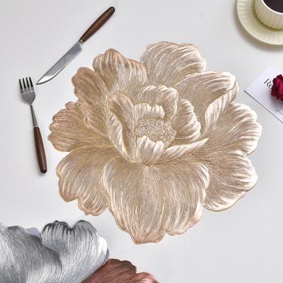 Tovaglietta floreale Yousheng, tovaglietta in PVC resistente alle alte temperature, antiscivolo, per tavolo da pranzo, tappetino di protezione per tavolo resistente all'usura