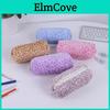 Sweet Cool Plush Leopard Print Pencil Case With Large Capacity For Students And Makeup Storage