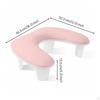 Curved Nail Arm Rest Ergonomic Design Manicure Hand Ease to Clean Cushion for
