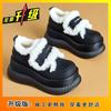 Small new outer wear winter fluffy shoes piled heightened thick soles thickened snow boots's cotton shoes tide