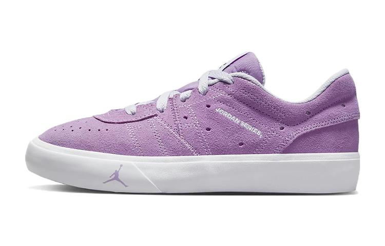 Jordan Air Jordan Series ES Leather Slip Resistant Abrasion Resistant Low top Kids' Skateboarding Shoes Purple DN3205-505