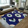 Turkish Evil Eye Pattern Carpet Mat Rug Home Decoration Boho Style Floor Mat Kitchen Hallway Indoor Outdoor Decorative