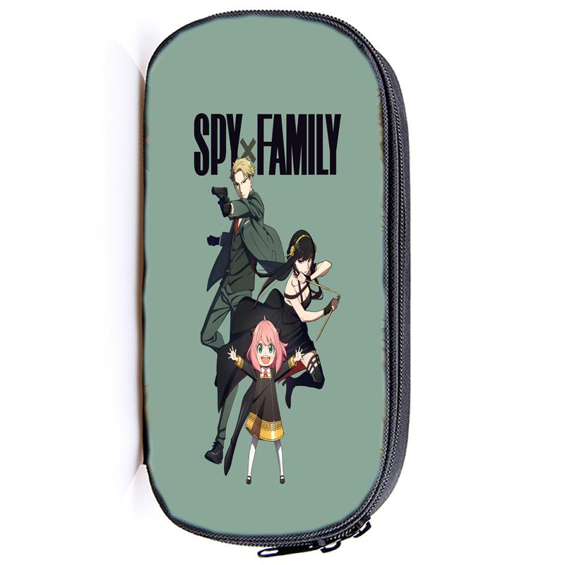 

Семейный пенал Spy X Anya Forger, многофункциональный пенал, школьные принадлежности, чехол для ручек, канцелярские принадлежности, пенал 12