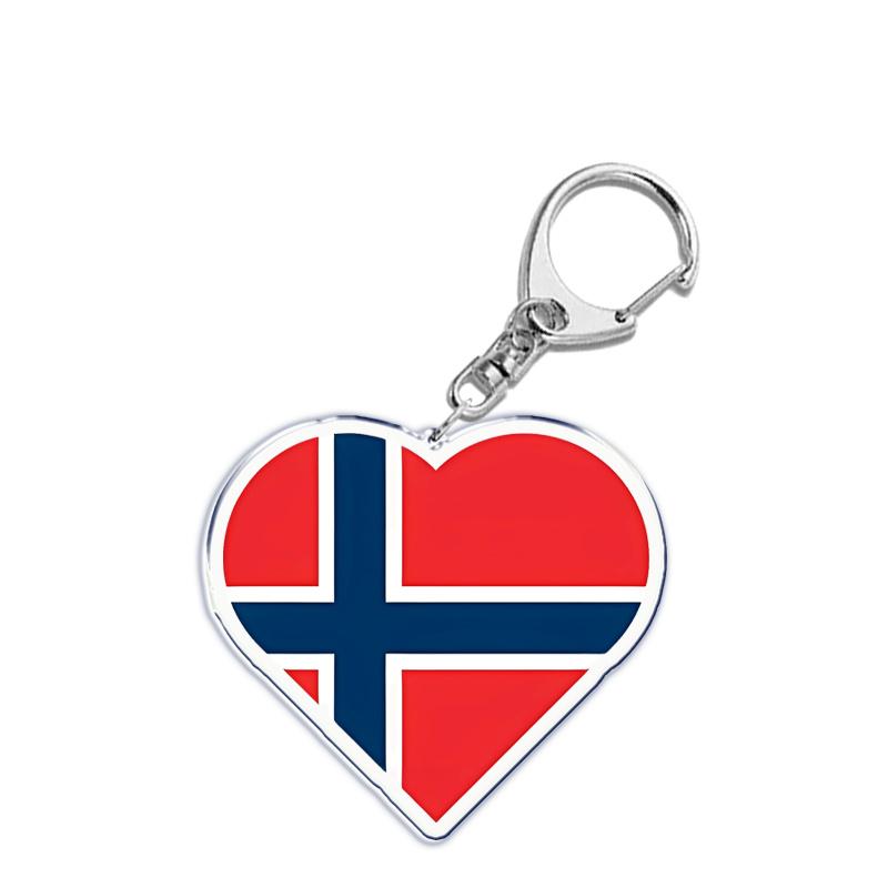 France Scotland Germany Country Love Heart Keychains Ring for Accessories Bag Pendant Key Chain Llaveros Ewelry Fans Gifts