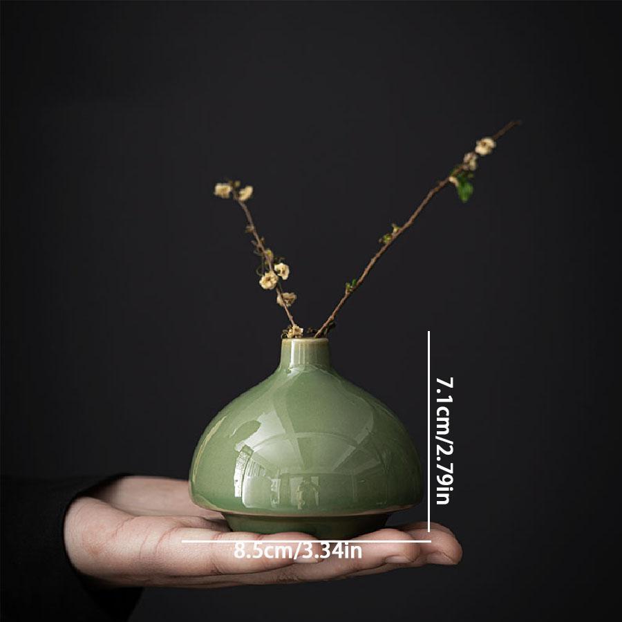 Vase ornaments, dried flower utensils, ceramic decorations, dining tables, simple and fresh home decor, small vase decorations