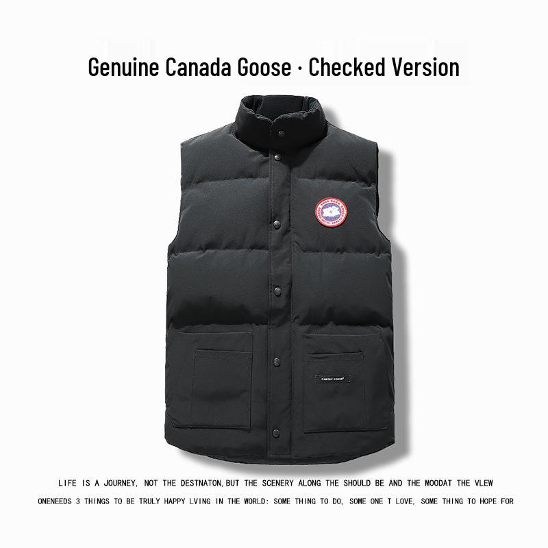 Men's Goose Down Thickened Winter 2025 Sleeveless Vest - Fashionable Outerwear