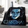 1pc Crow Brandon Lee Throw Blanket Soft Flannel, Cozy All Season Polyester Perfect for Home, Office