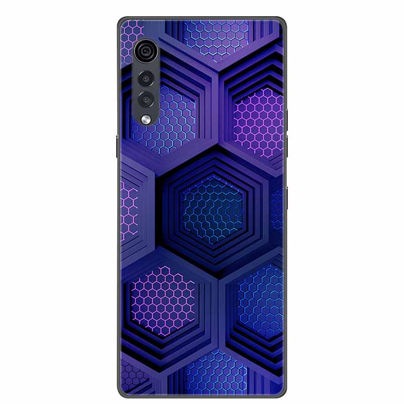 For LG Velvet Luxury Phone Case Black Soft Silicone TPU Back Cover for LGVelvet 5G Funda LMG910EMW Protector Capa Cartoon Coque