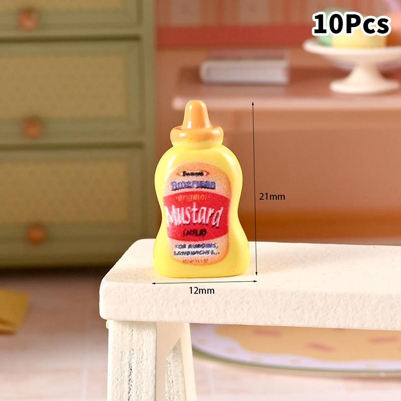 

10 шт. 1:12 кукольных домиков Миниатюрный симулятор еды Игрушка Банка варенья Мебель Модель дома Декор Игрушка Кукольный дом Аксессуары as the picture