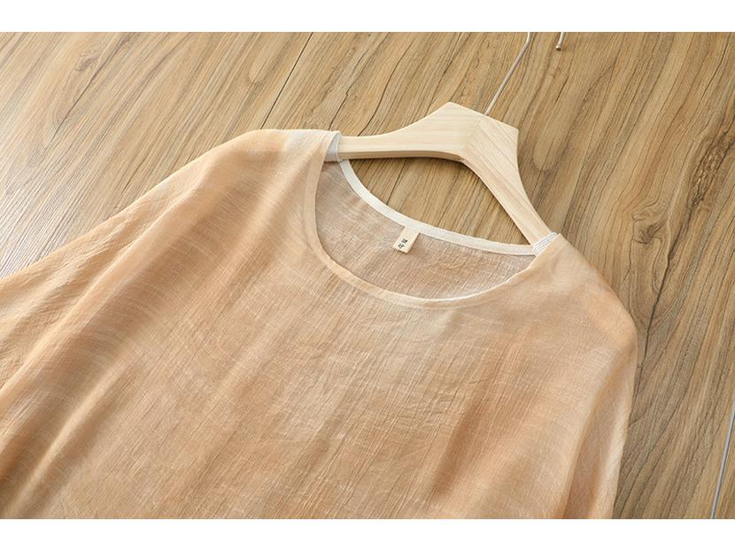 Women's Summer 2025 Irregular Hem Loose Fit Sunscreen T-Shirt