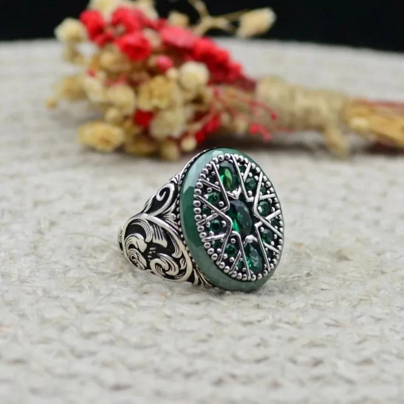 

Retro and fashionable European and American popular ethnic-style patterned ring accessories 12